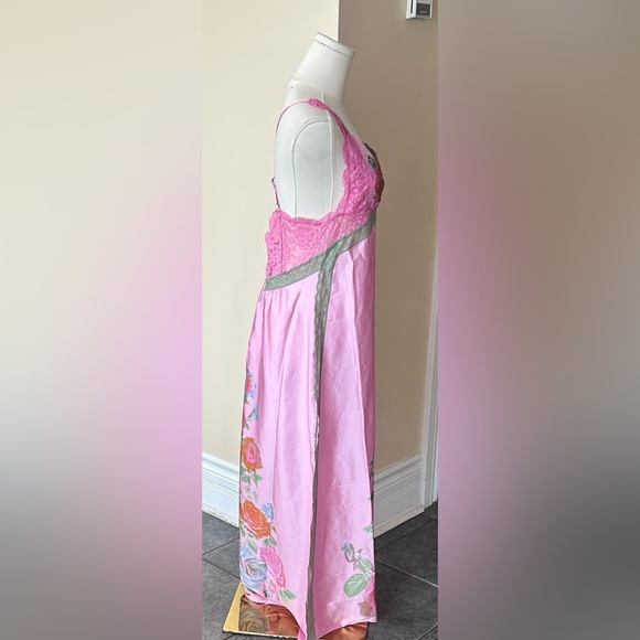 FREE PEOPLE Just Dreamy Maxi Slip dress pink size large - Picture 13 of 15